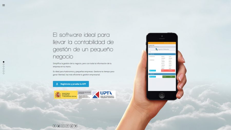 Diseño web app gestión autónoma
