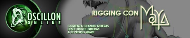 Banner promoción curso Rigging con Maya
