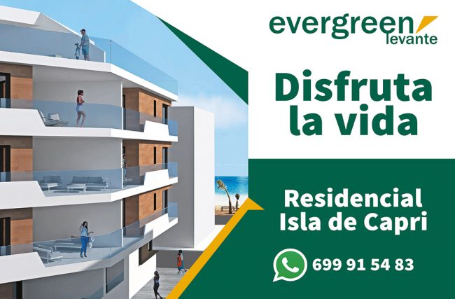 Lona cartel de obra Residencial Capri