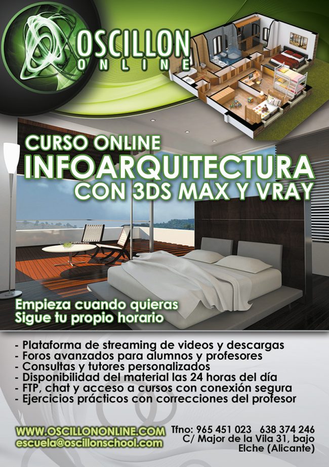 Cartel impresión curso online Infoarquitectura